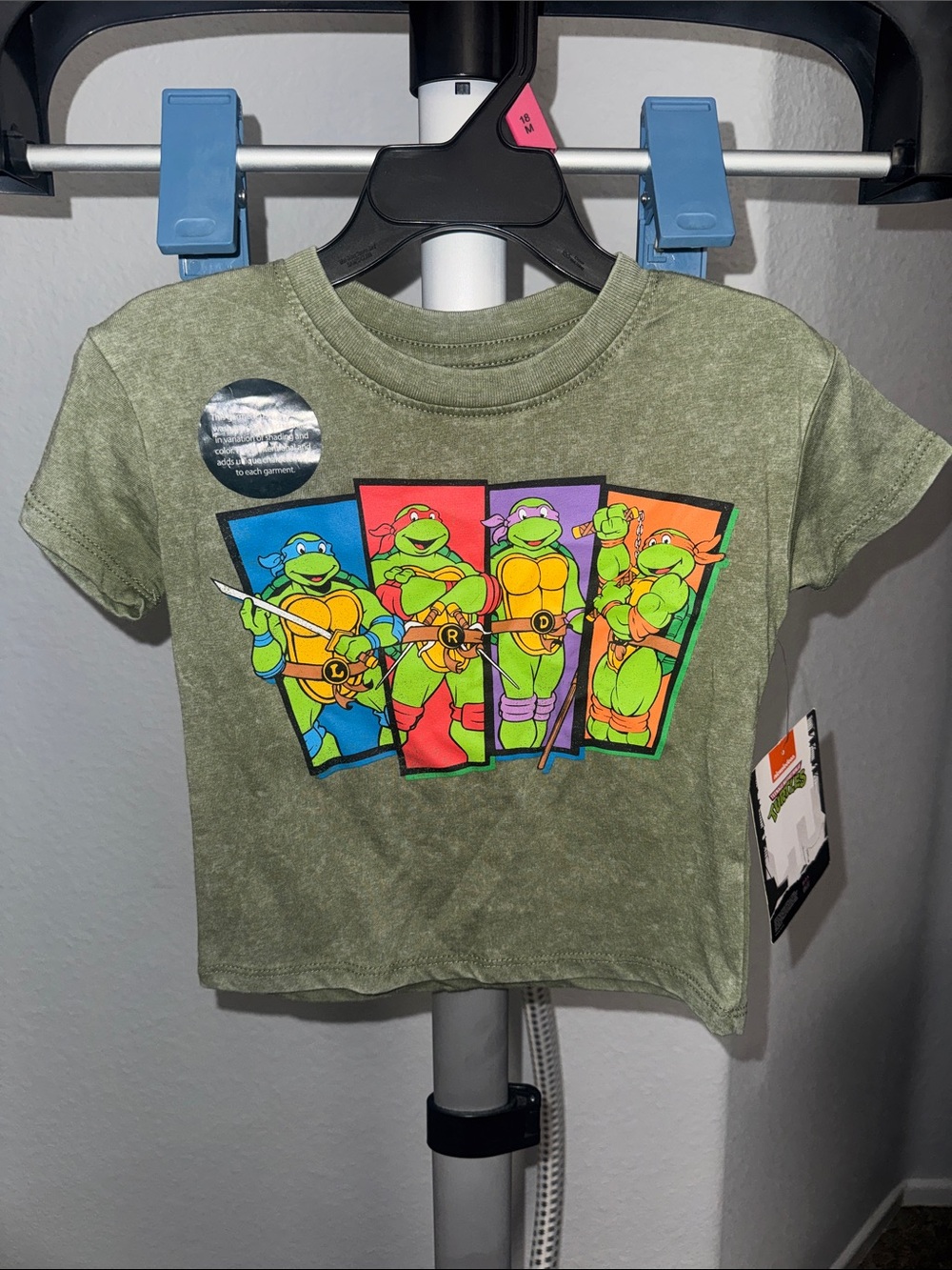 Nickelodeon Olive Green TMNT Short-Sleeve Tee